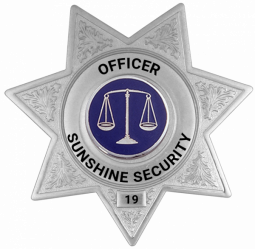 Seven Point Star Badge Style # B7418