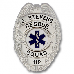 Quick Ship Eagle Topped Badge QS-B9517