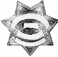 7-point star badge B-2384