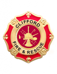 Maltese Cross Badge with Circular Panel and Deluxe Enamel