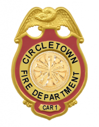 Badge with Eagle and Circular Panel with Deluxe Enamel