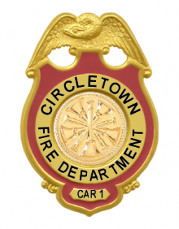 Badge with Eagle and Circular Panel with Deluxe Enamel