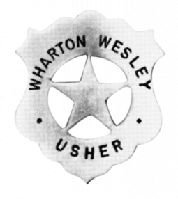 Badge with Star Cut-Out