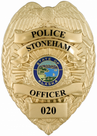 Applied Panel Eagle Topped Badge B7316A