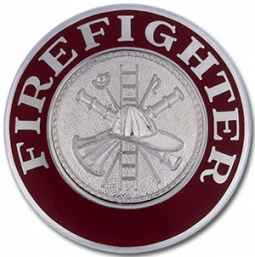 Firefighter Hat Badge 1-1/2" - BA4425