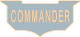 Reversed Enamel Panel COMMANDER
