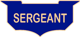 Reversed Enamel Panel SERGEANT