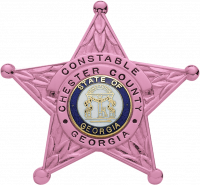Pink Awareness Five point star badge E106A_PK