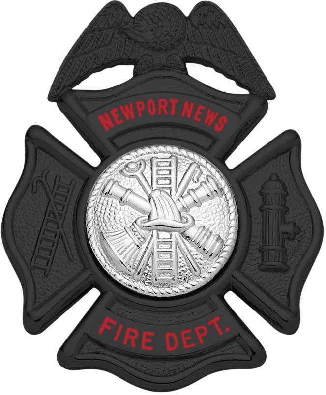 Matte Black Maltese Cross F141A_MBK Badges Ex Cetera