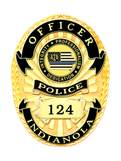 Reverse Enamel FlexBadge Shield Similar to our B1675-RV2.