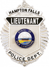 FlexBadge Shield Similar to our B587 (any reverse enamel title on line 3 - except "POLICE")