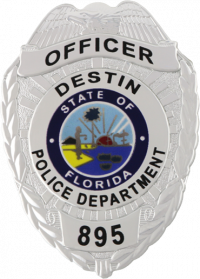 FlexBadge Shield With Eagle Atop, one panel above center piece and one panel below center piece