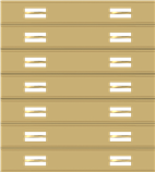 3/8" Service Award Slide Holder for 14 bars H-14-A