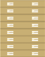 3/8" Service Award Slide Holder for 16 bars H-16-A