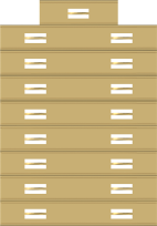 3/8" Service Award Slide Holder for 17 bars H-17-A