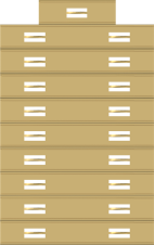 3/8" Service Award Slide Holder for 19 bars H-19-A