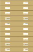 3/8" Service Award Slide Holder for 20 bars H-20-A