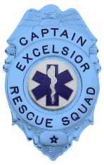 Autism Awareness Eagle Topped Badge M209_BL