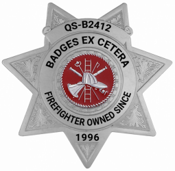 Quick Ship 7 Point Star Badge QS-B2412