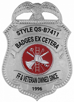 Quick Ship Eagle Topped Shield Badge QS-B7411