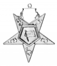 2" O.E.S. Flag Bearer