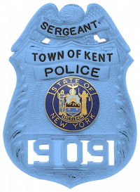 Eagle Topped Badge S-124_BL