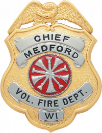 Eagle Topped Shield Badge S-140