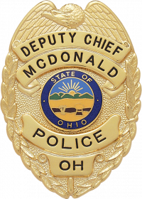 Eagle Topped Badge S-155