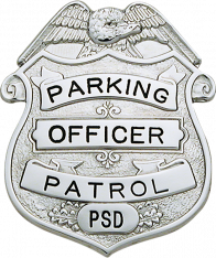 Eagle over shield badge S170