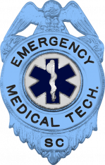 Eagle Topped Badge  S175_BL