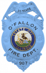 Blue Awareness Eagle Topped Badge S187_BL