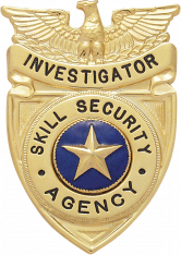 Eagle over shield badge S204