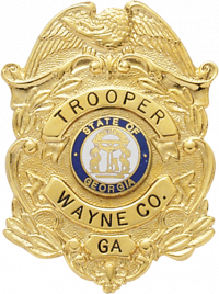 Eagle over shield badge S209