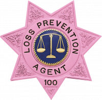 Pink 7 Point Star Badge S-243_PK