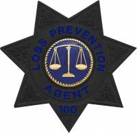 Matte Black 7 Point Star Badge S-243_MBK