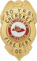 Eagle Topped Badge S267