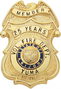 Eagle Topped Badge S274