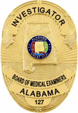 Oval badge with Alabama outline S36AL