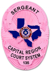 Cancer Awareness Oval badge with State of Texas S36TX2_PK