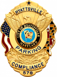 Eagle Topped Flag Draped Badge S-503MD