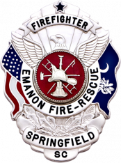 Eagle Topped Fla Draped Badge S-503SC