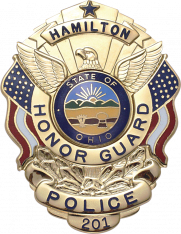 Eagle Topped Flag Draped Badge S-503