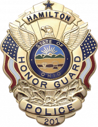 Eagle Topped Flag Draped Badge S-503