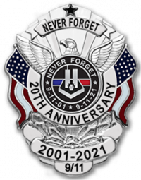 9/11 Remembrance Collection Badge S503_911