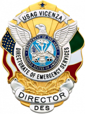 Eagle Topped Flag Draped Badge S503_Italy