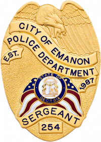 Eagle Topped Badge S-583