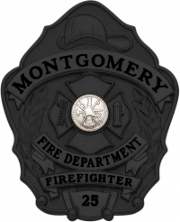 Matte Black Shield badge S632_MBK