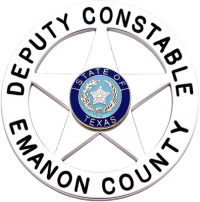 Five Point Star Badge on Round Disk S81