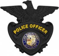 Matte Black Eagle topped badge S90A_MBK