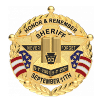 Flag Draped Star Badge Style S911_20A